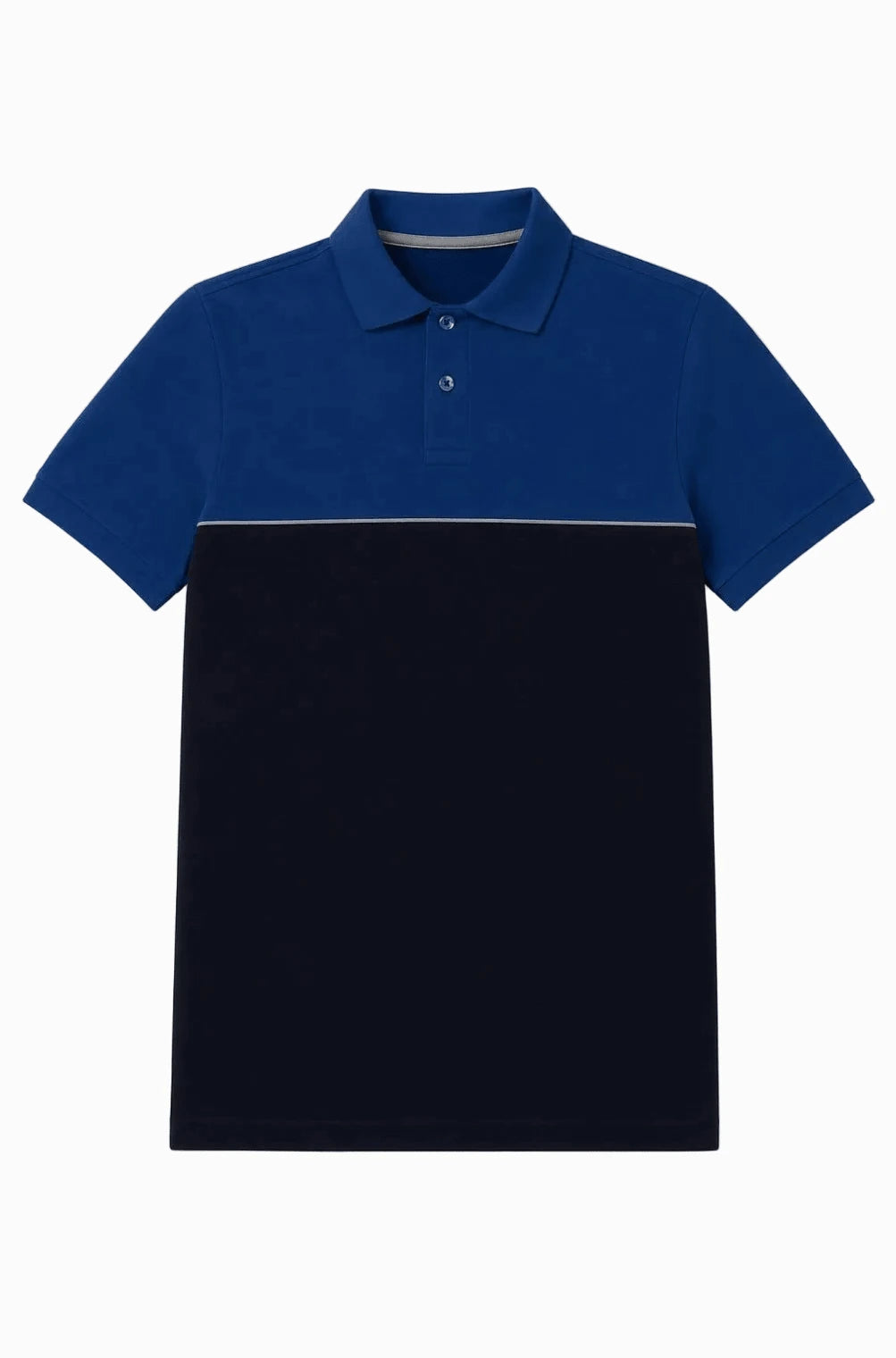 Tricou polo în două tonuri